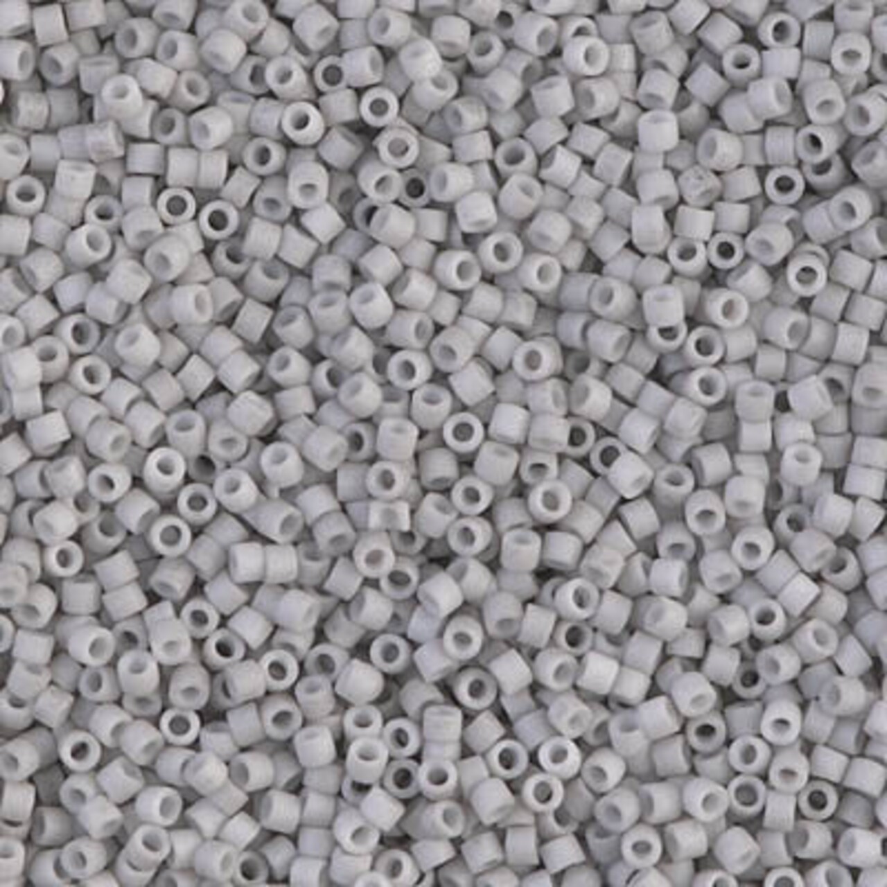 Miyuki Delica Bead 11/0, DB1518, Matte Opaque Light Smoke, 5 grams